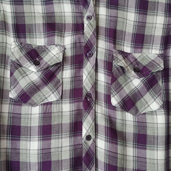 Maison Jules  long sleeves plaid Shirt - Picture 2 of 7